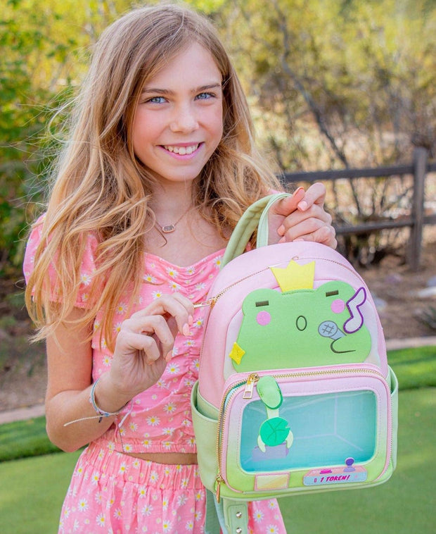 Claw Machine Pin Collector Backpack - Singing Frog