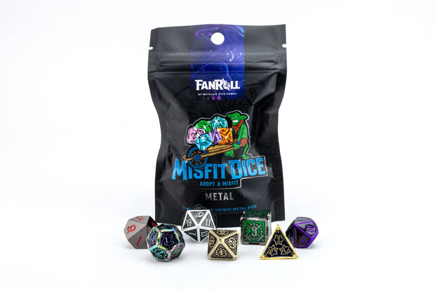 Misfit Metal Dice Set: Adopt A Misfit (Blind Pack) by FanRoll Dice