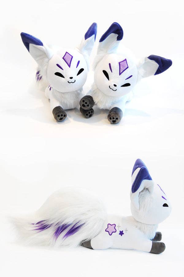 Floral Frolic Purple Moon Queenie Fox Plush