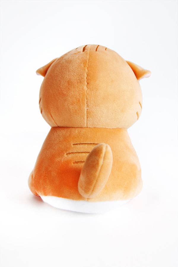 Angry Cat Plush- Orange Tabby Version