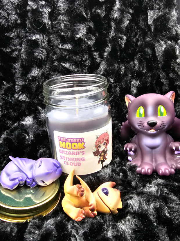 Wizard's Stinking Cloud: 10 oz D&D Soy Candle - Mystic Whiff