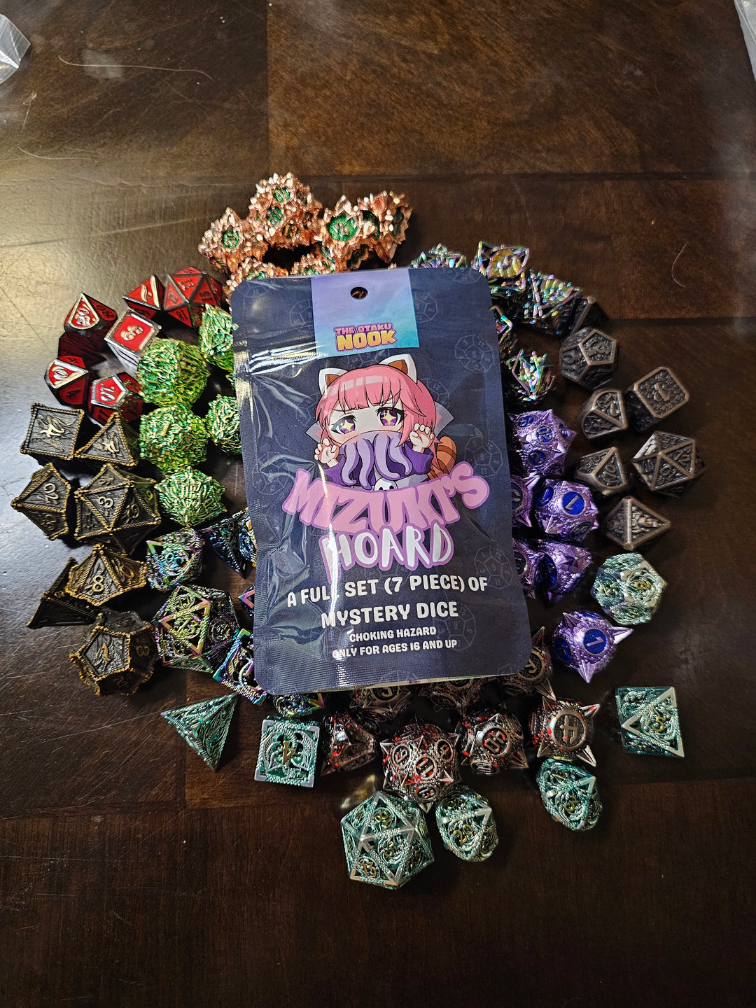 Mizuki's Hoard Matching Metal Dice Blind Bag - Unique Metal Dice