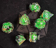 Mizuki's Hoard Corpse Glow Liquid Core Polyhedral Dice Set