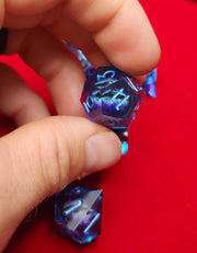 Mizuki's Hoard Dragon Eye Liquid Core Polyhedral Dice Set