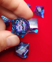 Mizuki's Hoard Dragon Eye Liquid Core Polyhedral Dice Set