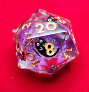 Mizuki's Hoard Mischievous Kitty Liquid Core Polyhedral Dice Set