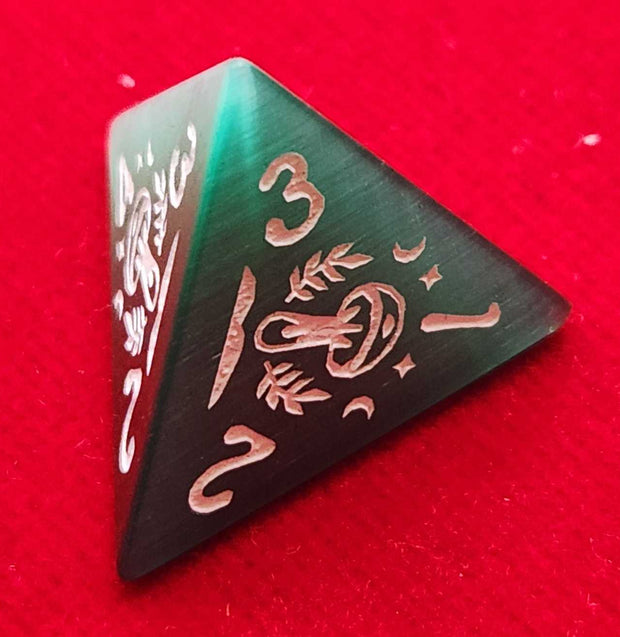 Mizuki's Hoard Sylvan Spore Gemstone Polyhedral Dice Set