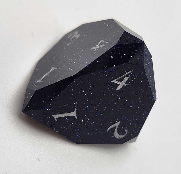 Mizuki's Hoard Moonveil Glass Polyhedral Dice Set