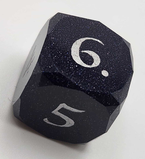 Mizuki's Hoard Moonveil Glass Polyhedral Dice Set