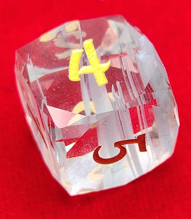 Mizuki's Hoard Diamond Dust Glass Polyhedral Dice Set