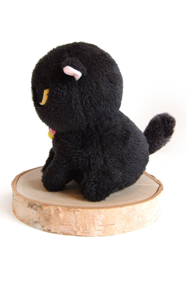 Angry Cat Plush- Fuzzy Black Void