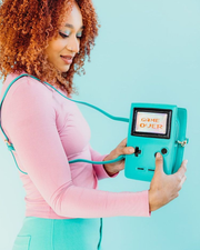 CLOSEOUT! Retro 8-Bit Gamer Handbag: Pink