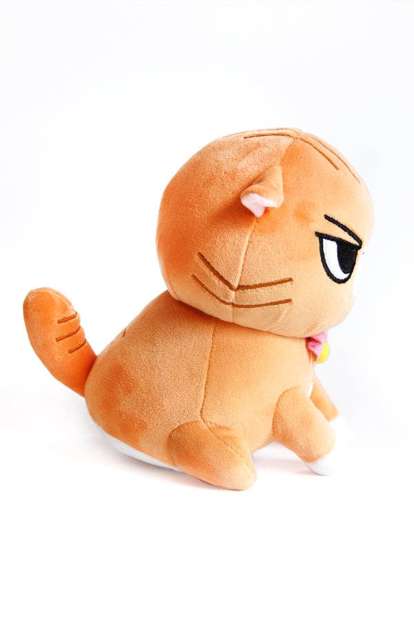 Angry Cat Plush- Orange Tabby Version