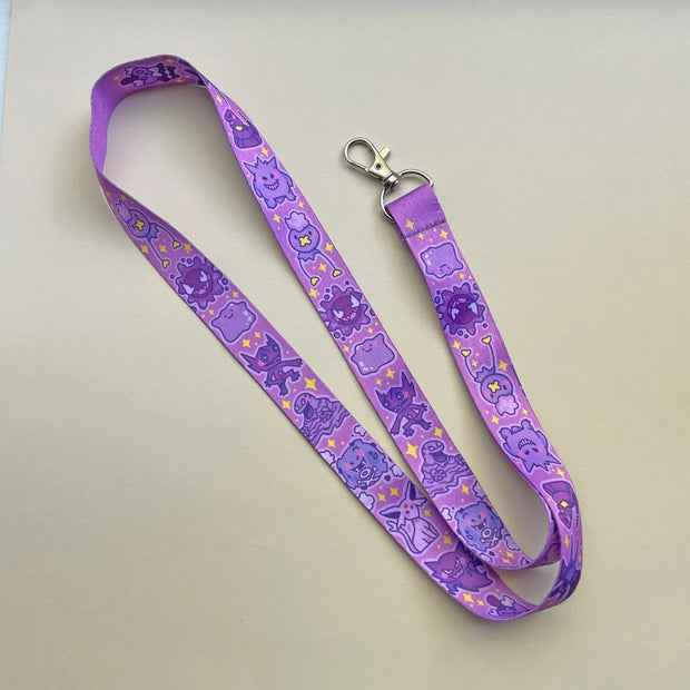 Purple Pokemon Lanyard