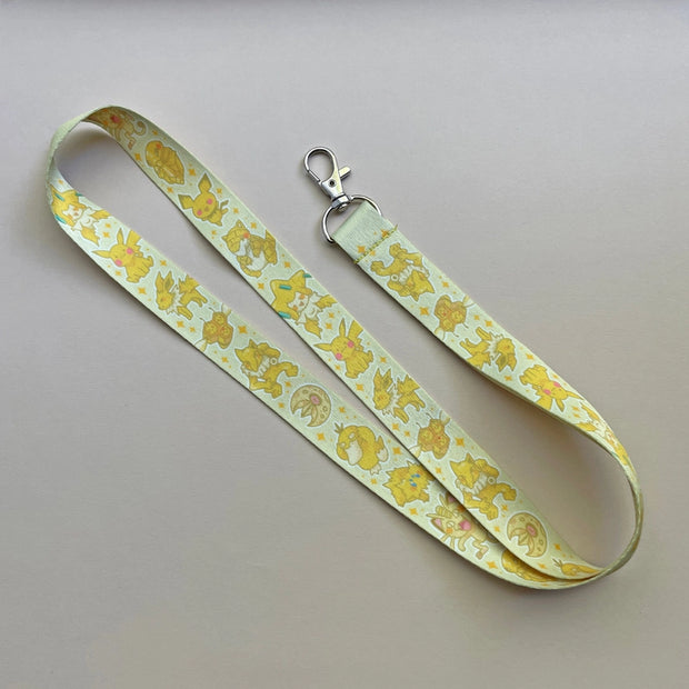 Yellow Pokemon Lanyard