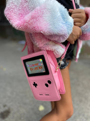 CLOSEOUT! Retro 8-Bit Gamer Handbag: Pink