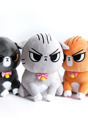 Angry Cat Plush- Orange Tabby Version