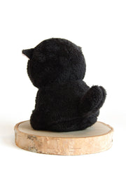 Angry Cat Plush- Fuzzy Black Void