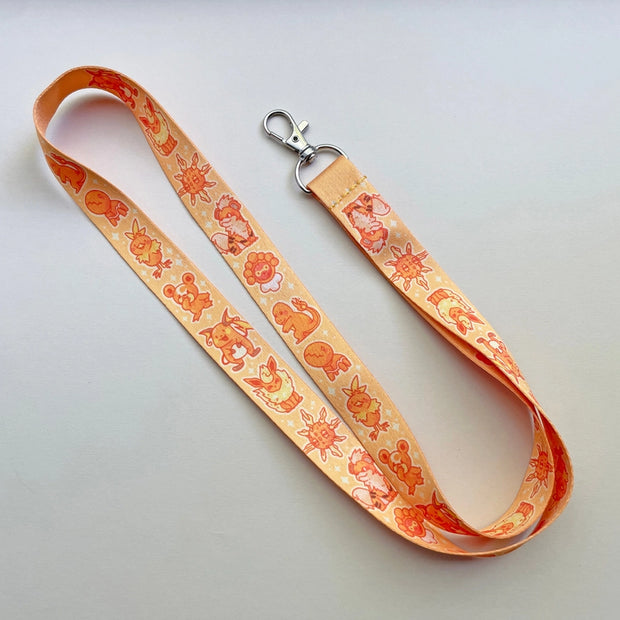 Orange Pokemon Lanyard