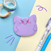 Gengar Pokemon Cat Shaped Sticky Note ✦ Post-It Note