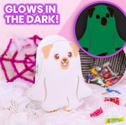 CLOSEOUT! Halloween GLOW-IN-THE-DARK Ghost Dog Handbag
